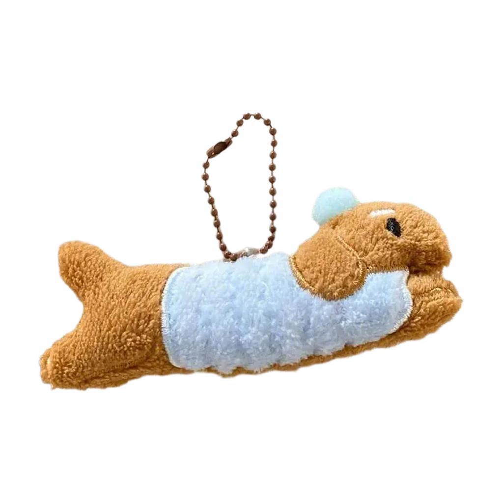 Fashionable Dachshund Plush Keychain Lovely Puppy Stuffed Keyring Accessory for Bag Decoration and Special Gifts