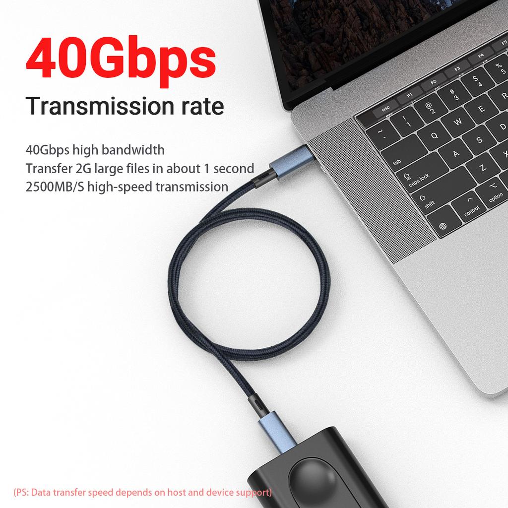 240W USB C To Type C PD Fast Charging Cable 8K 60Hz 40Gbps Data Transfer Cord for 15 16 17 Samsung Huawei Macbook