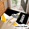 Custom Name Juventus Crest Rug for Living Room, Game Rooms, Office, Bedroom, Floor Mat Playful Design, Fan Gifts Christmas Decor