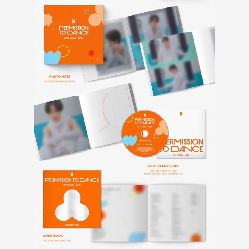 BTS PERMISSION TO DANCE ON STAGE LIVE + SEOUL Digital Code Set & POB