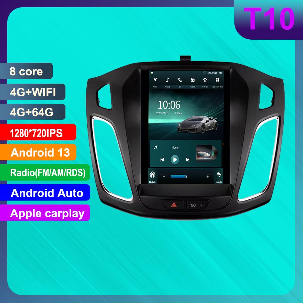 Ford Focus MK3 Navigation System: Android HD GPS with Reverse Camera & CarPlay Compatibility