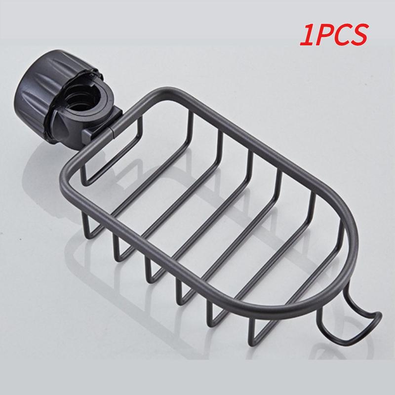 

Bathroom Faucet Storage Rack Shower Shampoo Soap Holder Adjustable Kitchen Sink Rag Sponge Drain Rack Bathroom Accessories 1pc