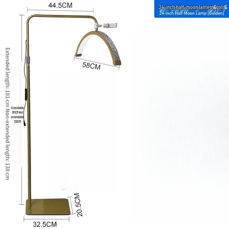 Oeny 24-inch Gold Half-Moon LED Fill Light