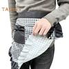 Kitchen Apron with Double Pockets Ruffle Trimmed Half Apron Adjustable Ties Western Pastry Work Clothes Apron