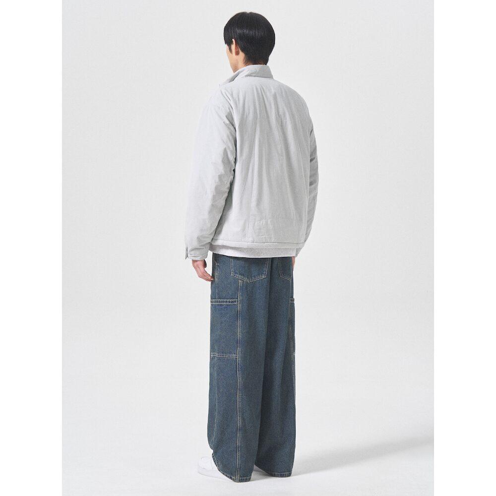 8seconds Stand Collar Lightweight Padded Jumper Light Grey