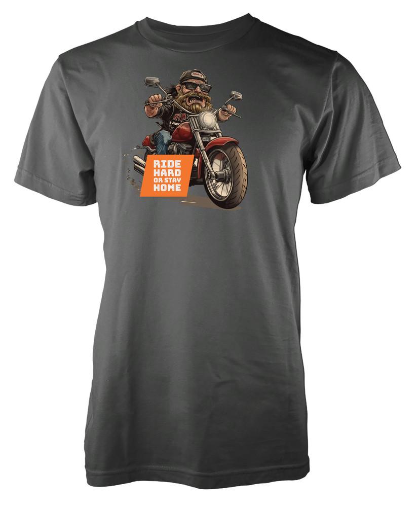 

Motorbike Ride Hard Or Stay Home Biker Custom Novelty Unique Tshirt Adult and Kids 3XL