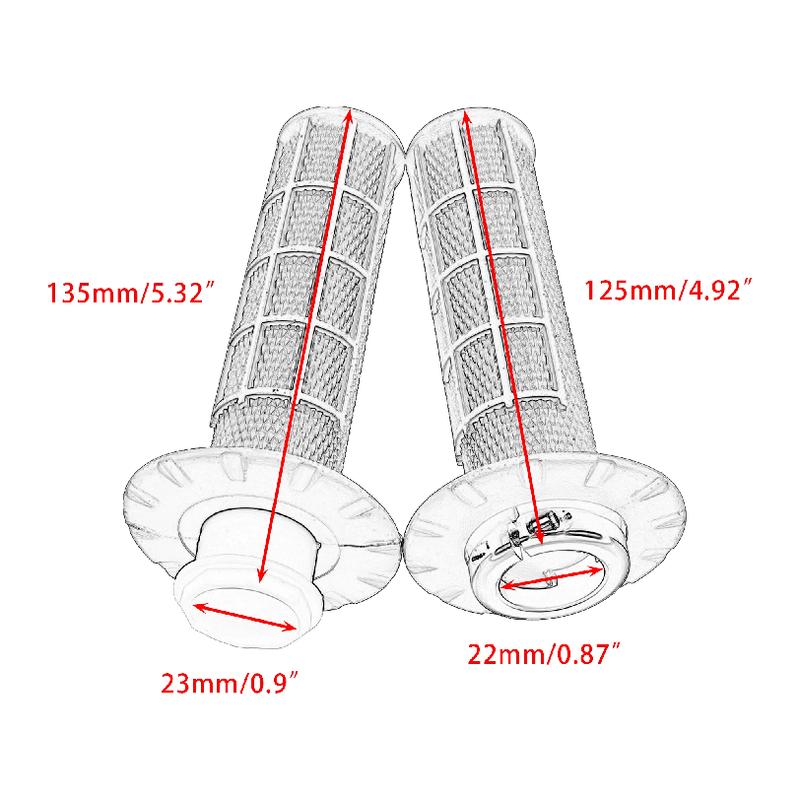 Motorcycle Grips Handlebar 7/8" 22mm Hand Grip Snap-on Cam Lock-on For KTM CRF SXF EXC Grips Handlebar Dirt Bike Parts