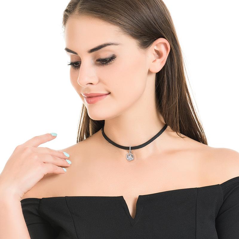 Korean Fashionable Inspired Love Cube Choker Necklace For Women Ideal Gift For Occasions