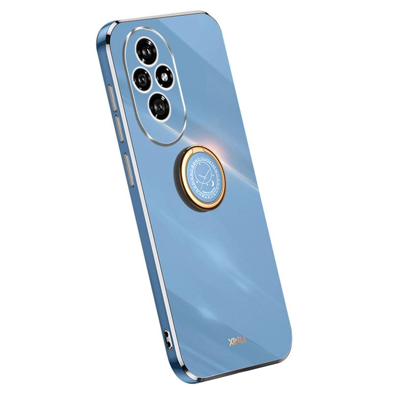XINLI Pro Honor 200 5G Pouzdro Držák prstenu Stojánek Elektroplating Měkký TPU Kryt