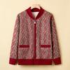 Women's Plus Velvet Warm Knit Cardigan