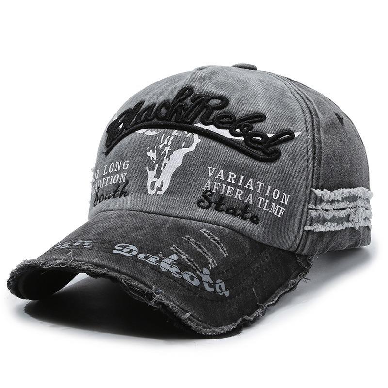 New Cool Fashion Men Washed Cotton Baseball Cap Retro Four Seasons Male Outdoor Sport Cap Hat For Men Accessory