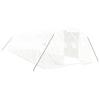 VidaXL Serre avec cadre en acier blanc 30 m² 10x3x2 m, polytunnel, serre à cadre froid, serre pour tomate, serre de jardin, 3188053