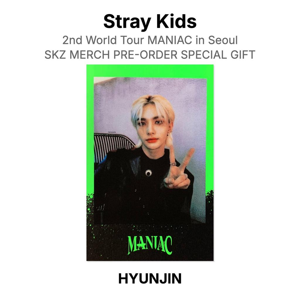 Stray Kids 2nd World Tour MANIAC in Seoul SKZ MERCH PRE-ORDER SPECIAL GIFT Official Photocard