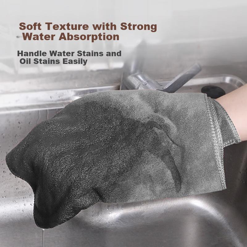 Xijie Cleaning Cloth 30*30cm*5pcs, Thickened Absorbent Kitchen Dishwashing Cleaning Towel for Household Cleaning
