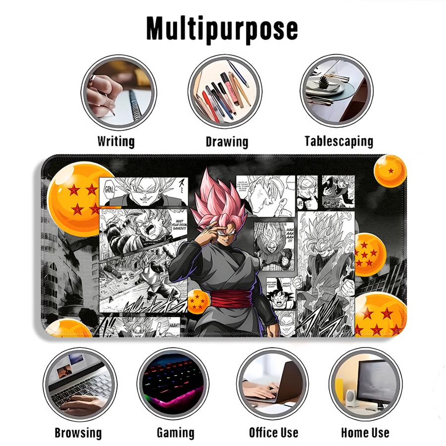 Anime Dragon Ball Goku Anti slip Mouse Pad Computer Laptop Pad office Pad Desk accessories Game Console Pad Keyboard Mouse Pad