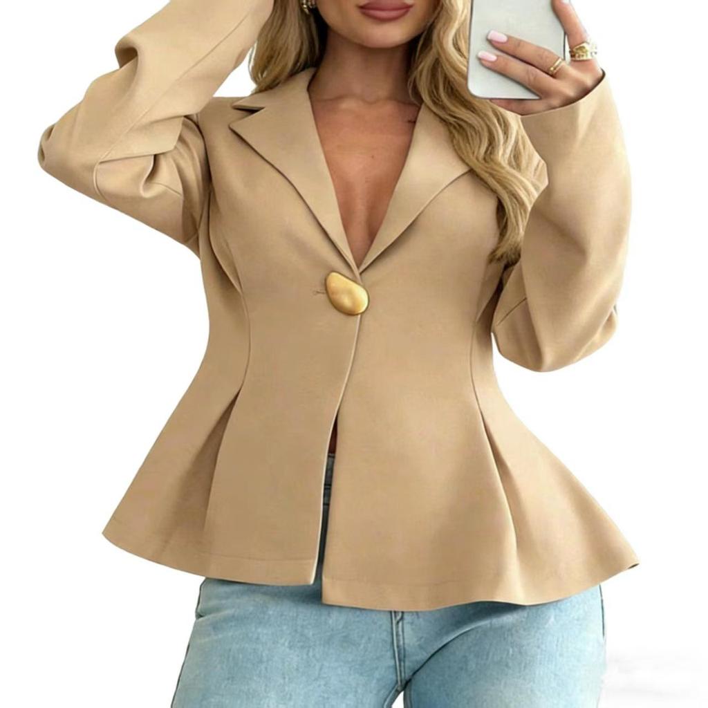 European-American Slim Fit Women's Blazer Cardigan - 2026 New Fashion Temperament Style