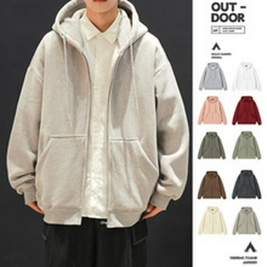 Men's 2026 Spring Hong Kong Style Loose Stand Collar Jacket for Trendy Couples and Students.