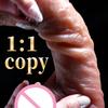 Female Adult Products Strong Suction Cup Bendable Soft Flesh Sex Toy Realistic Liquid Silicone Dildo with Belt for Women