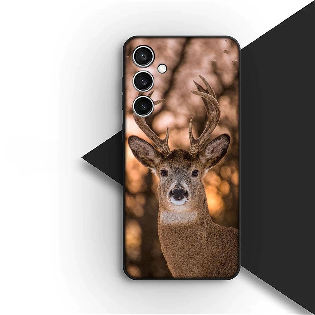

Cover for Samsung Galaxy S10 S8 S9 Plus A33 A34 A31 70 A71 A72 Note 20 9 8 S10E Casing Phone Case Forest Deer Hunting buck Galaxy S10e