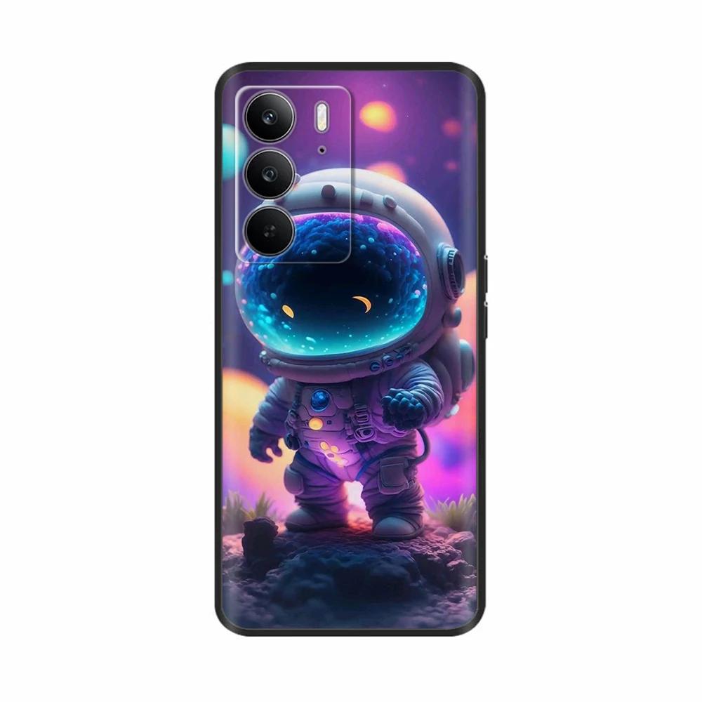 For Realme 14x 5G Phone Cases Funny Camera Protection Soft Liquid Silicone Back Cover for Oppo Realme C75 4G realmeC75 Fundas