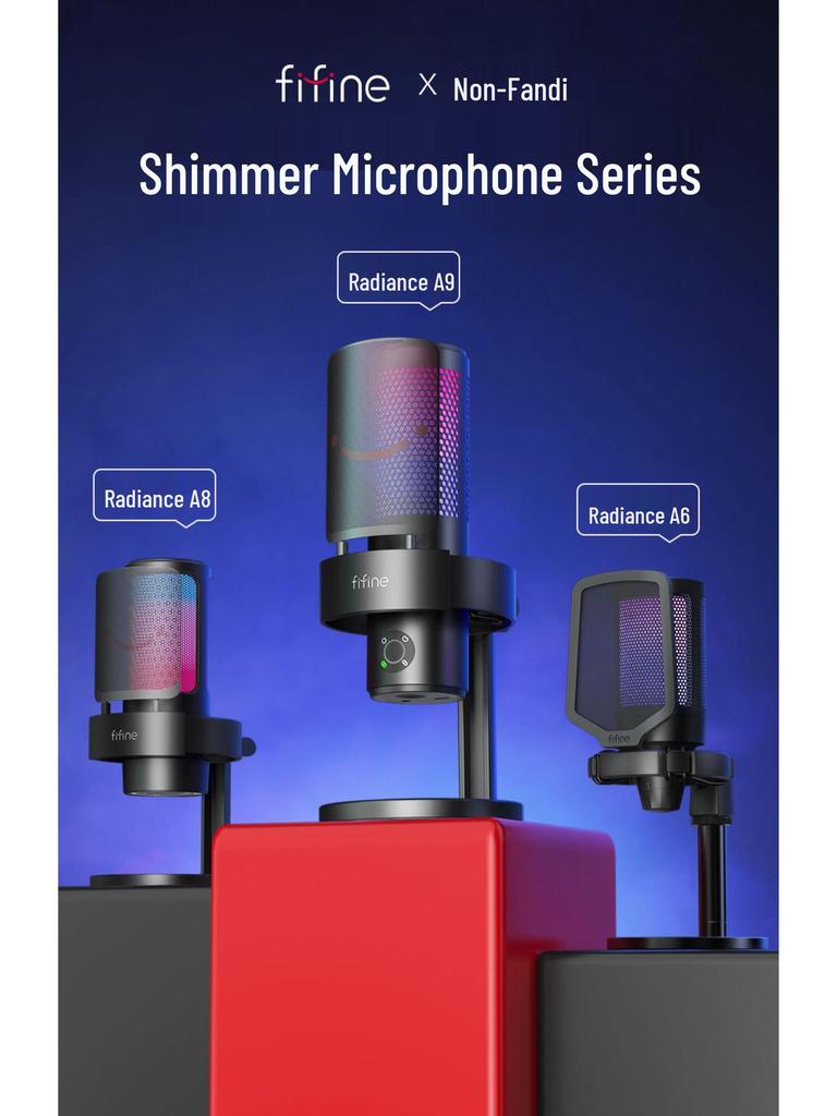 Fifine A9 USB Condenser Microphone for Live Streaming and Gaming