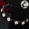 Women Headband Imitation Pearl Flower Decor Double Layer Hair Hoop Stable Non-Slip Hair Braiding Tool