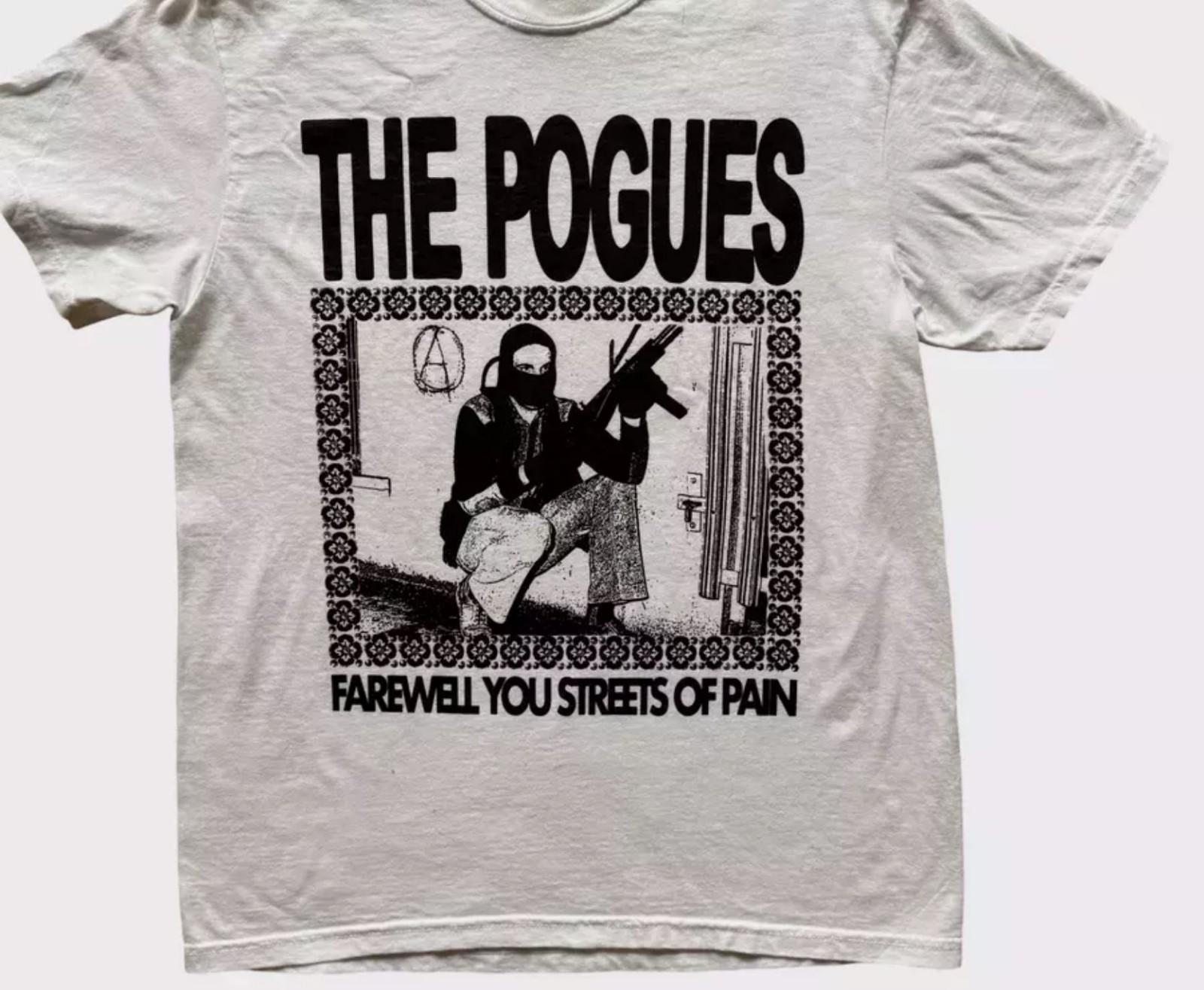 

The Pogues Band Farewell You Streets Of Pain T Shirt Full Size S-5XL Unisex T-Shirt L