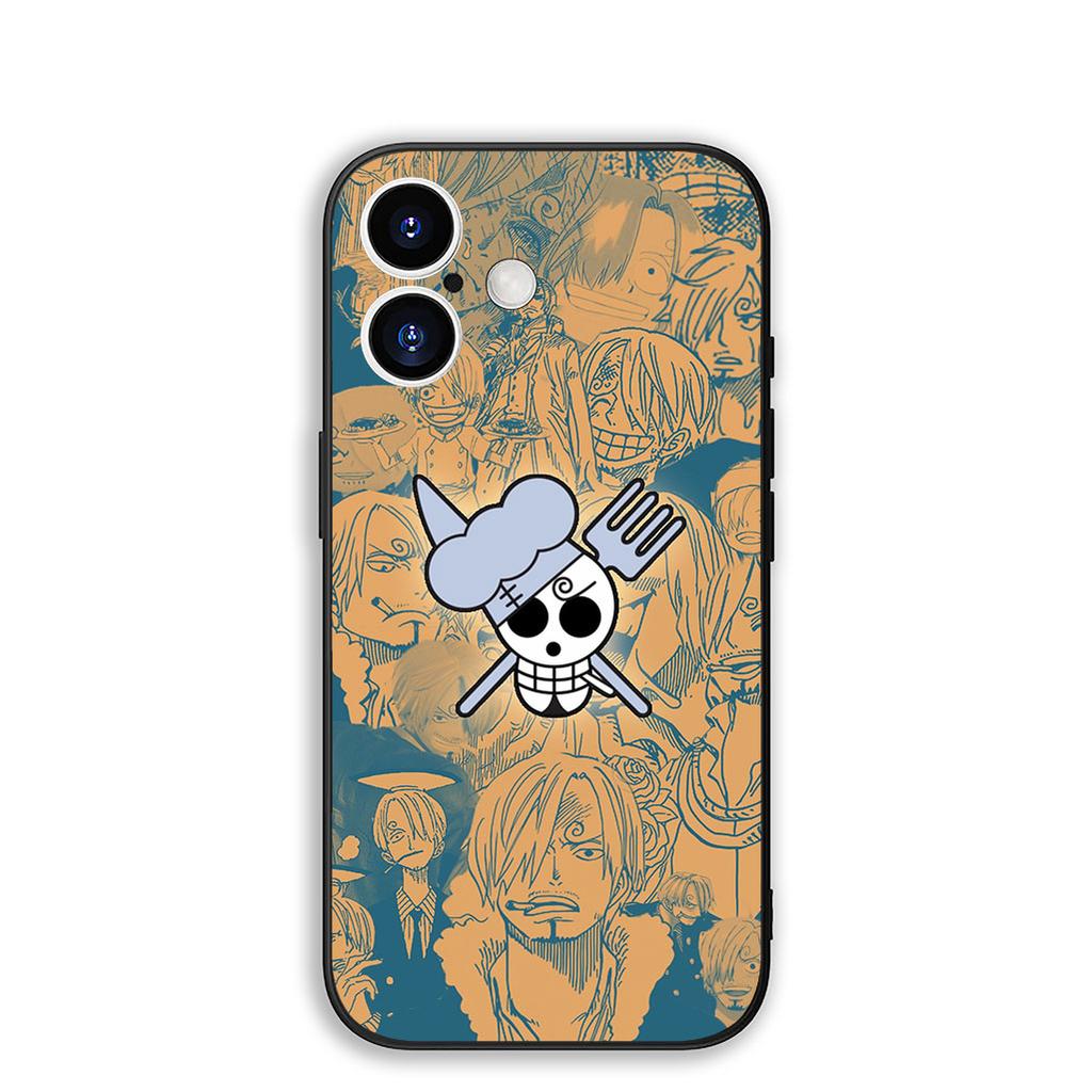 Cover for Apple iPhone 16 15 14 11 Pro Max 6 7 8 Plus + SE2 SE3 SE 2022 2020 8+ Phone Case Luffy One Pieces Roronoa Zoro Sanji