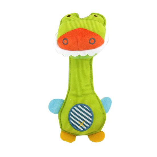 

Pet Toy Sound Design Interactive Puppy Chew Toy with Built-in Rattle Cartoon Dog Monkey Design Teeth Oral Health Safe Chew Toy D