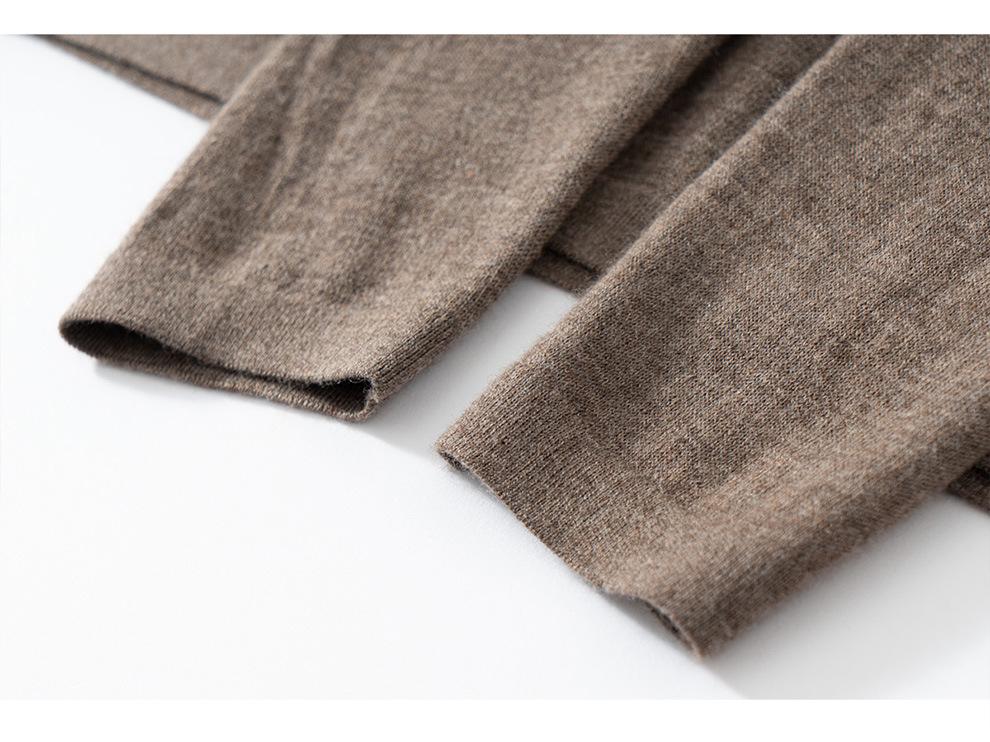 Women's Cashmere Round Neck Pullover Sweater - Autumn/Winter Long Sleeve, Loose Fit Knitwear
