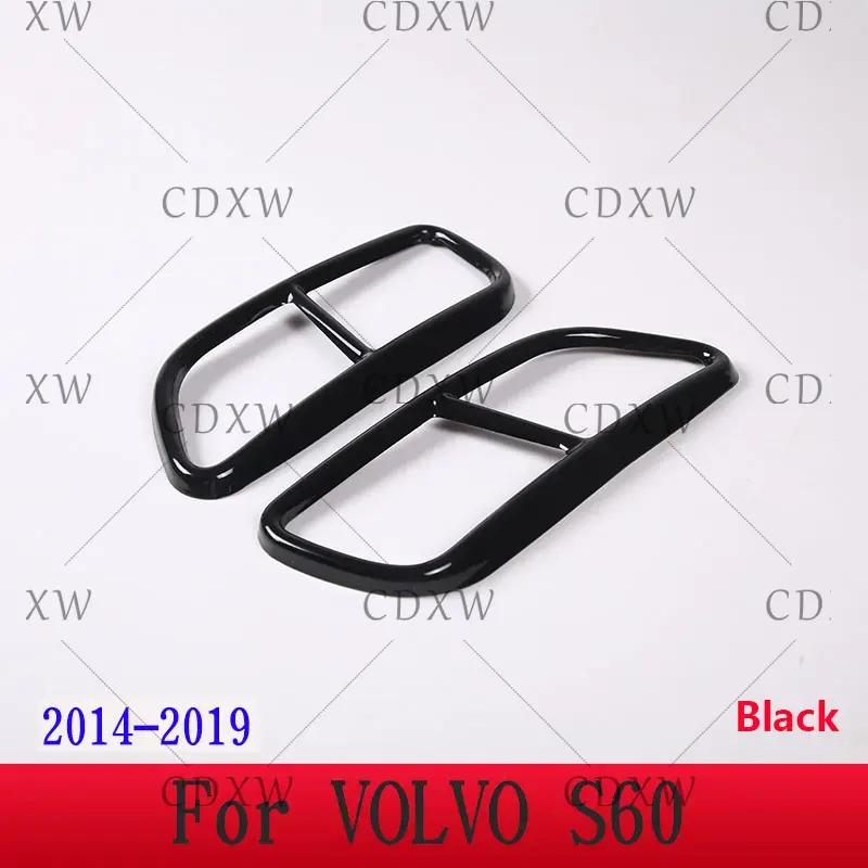For Volvo XC60 S60 XC90 S90 V90 Stainless Steel Car Tail Muffler Exhaust Pipe Output Cover Decorative Cover Car Accessories