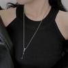 Trendy Spiral Geometric Pendant Necklace: Minimalist Hip-Hop Style for Men, Boys, and Girls In Cool Titanium Steel.