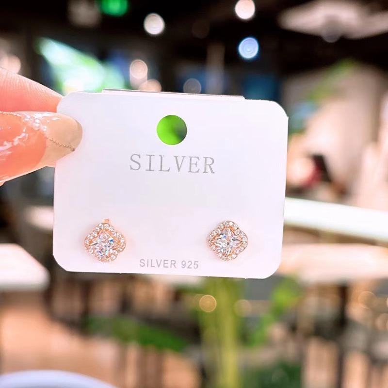 

Взрывные квадратные серьги из циркония для женщин, легкие, роскошные, нишевые, изысканные и высококачественные серьги, новые серьги