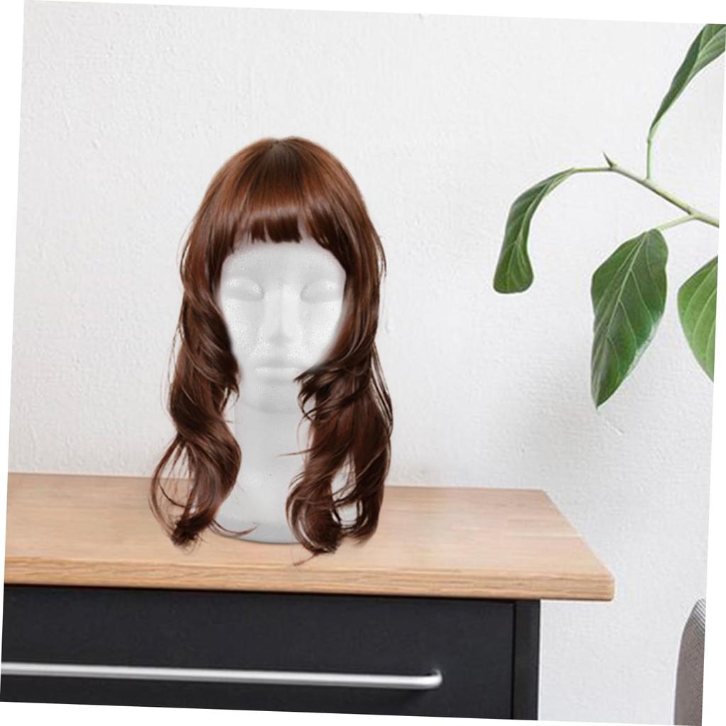 POPETPOP Foam Head Mold Hat Mannequin Skull Wig Holder