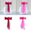 Elastic Chair Ties Spandex Chair Sashes Bows Stretchable Chair Sash Bows for Reception and Ceremony Decorations