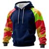 Erkek Kamuflaj Sweatshirt Kapüşonlu Erkek Spor Büyük Beden Günlük Sweatshirt