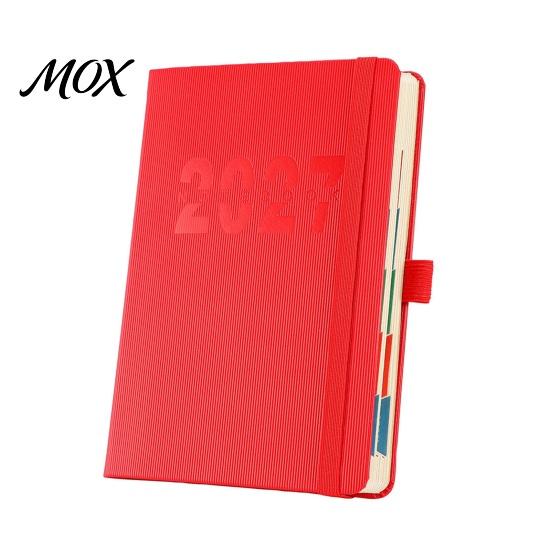 Elastic Strap Memo Book 2027 A5 Daily Planner, Vertical Grain Hardcover 320 Page Professional Planning Schedule Notebook, English Calendar Organizer
