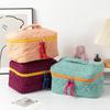 Trousse de Maquillage de Voyage Minimaliste Urbaine en Polyester avec Design Respirant Pour Femmes et Hommes