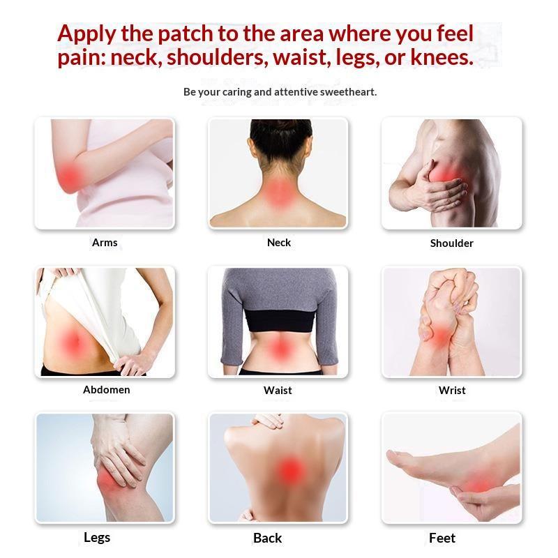 100Pcs Non Irritating Wormwood Moxibustion Stickers Warm Moxa Patches for Neck Shoulder Sleeping Ache Relief