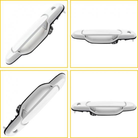 Front Left Side Driver Exterior Fit Door Handle White 1998-2003 Sienna Toyota