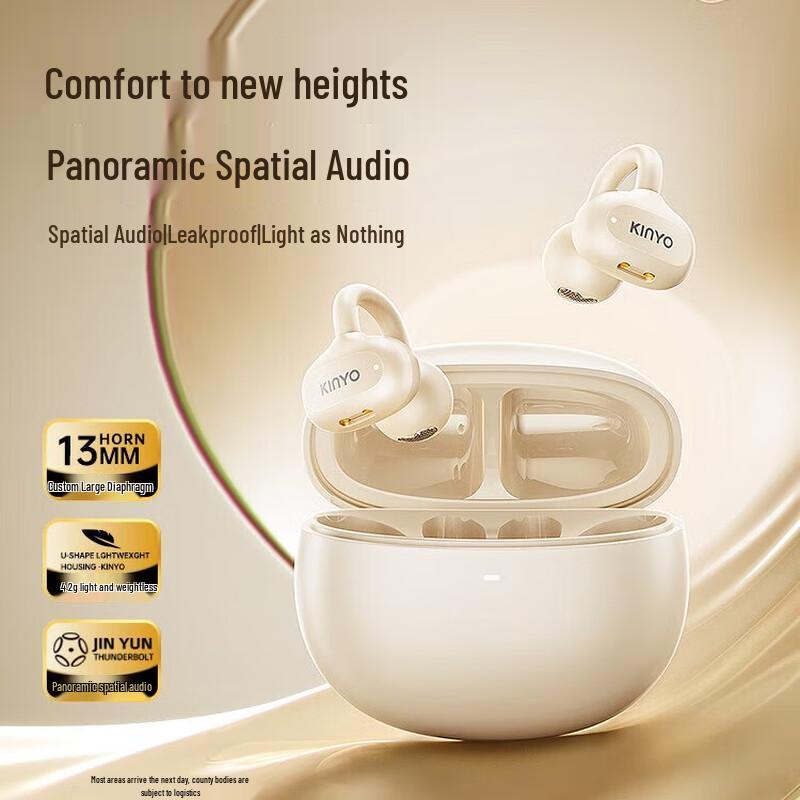 

Jinyun i3 Wireless Bone Conduction Ear Clip Headphones