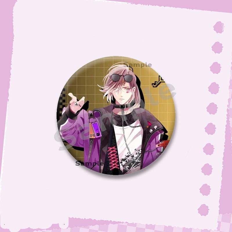 Hot Game Series Diabolik Lovers Soft Button Pins Cartoon Round Brooch on Backpack Ayato Kanato Laito Jewelry Badge Friend Gifts
