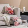 Gorgeous Traditional Chinese Floral Art Peony Cushion Cover Pillowcase Short Plush Invisible zipper Room Sofa Cushion Cover