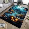 Halloween Pumpkin Head Pattern Floor Rug Carpets Living Room Bedroom Bedside Bathroom Floor Mat Area Rug Room Decor Gift