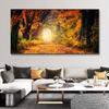 Sunrise Forest Obraz na plátně Moderní přírodní krajina Plakáty a obrazy Nástěnné umělecké obrazy do obývacího pokoje Home Decor Bez rámu