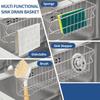 Rust Resistant Sponge Holder Stainless Steel Kitchen Drying Rack Sink Organizer  Kitchen Sink