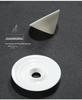 Bamboo Hat Jade Porcelain Tea Cup, Small Ceramic Kung Fu Tasting Cup, White Porcelain Gratitude Water Drop Cup