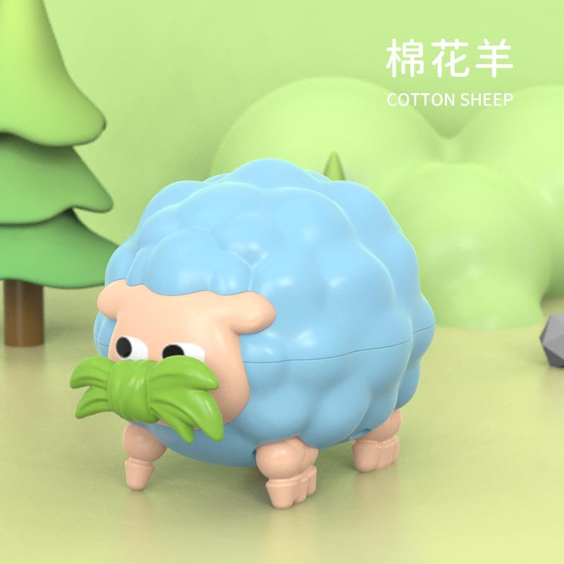 

Cute Pet Internet Celebrity Lamb Butter Cat Sheep Pet Pull Line Figure Children S Toy Self-Propelled Ornament Gift