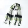 Tonglu homemade mohair imitation cashmere plaid scarf women's autumn and winter new warm thickened scarf shawl
