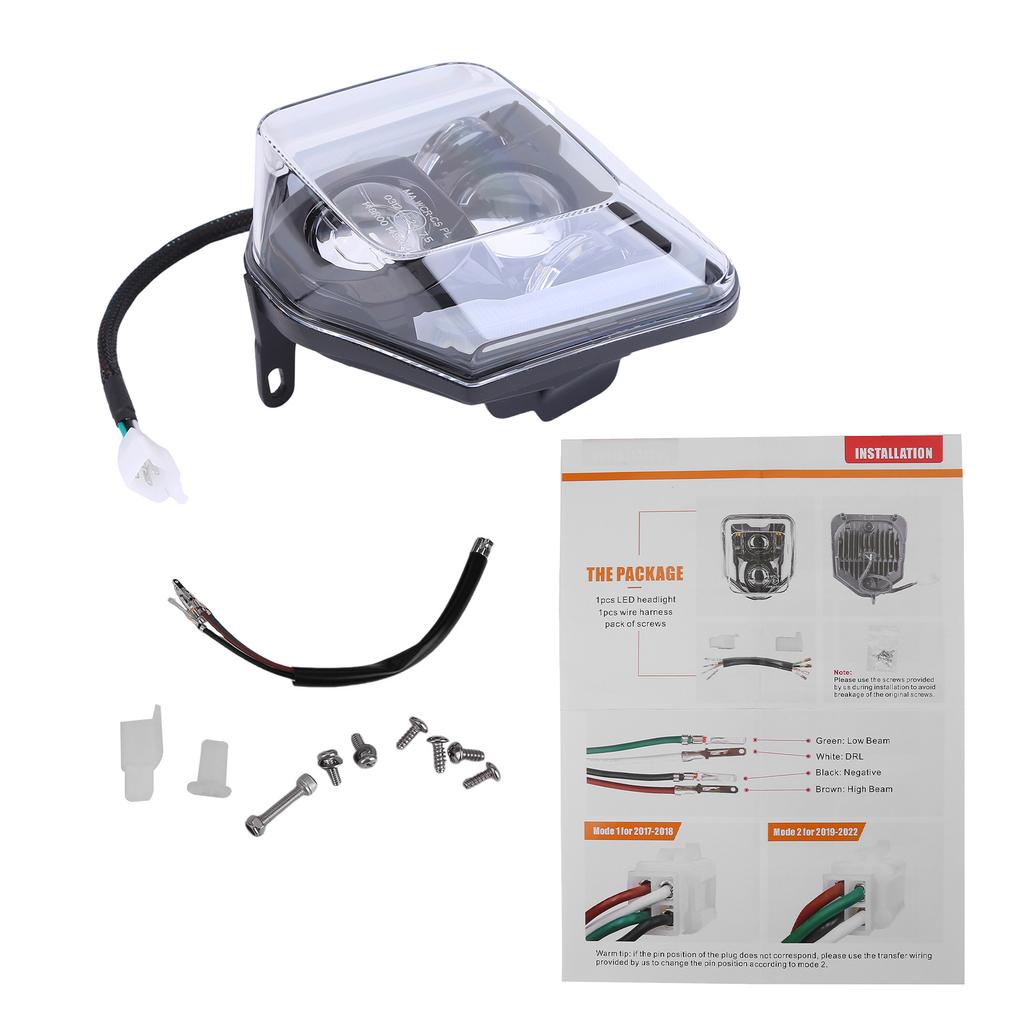 H4 LED Headlight Super Bright LED Lamp 5000LM 6500K Compatible forHusqvarna 701 SuperMoto 501 300 450 350 250